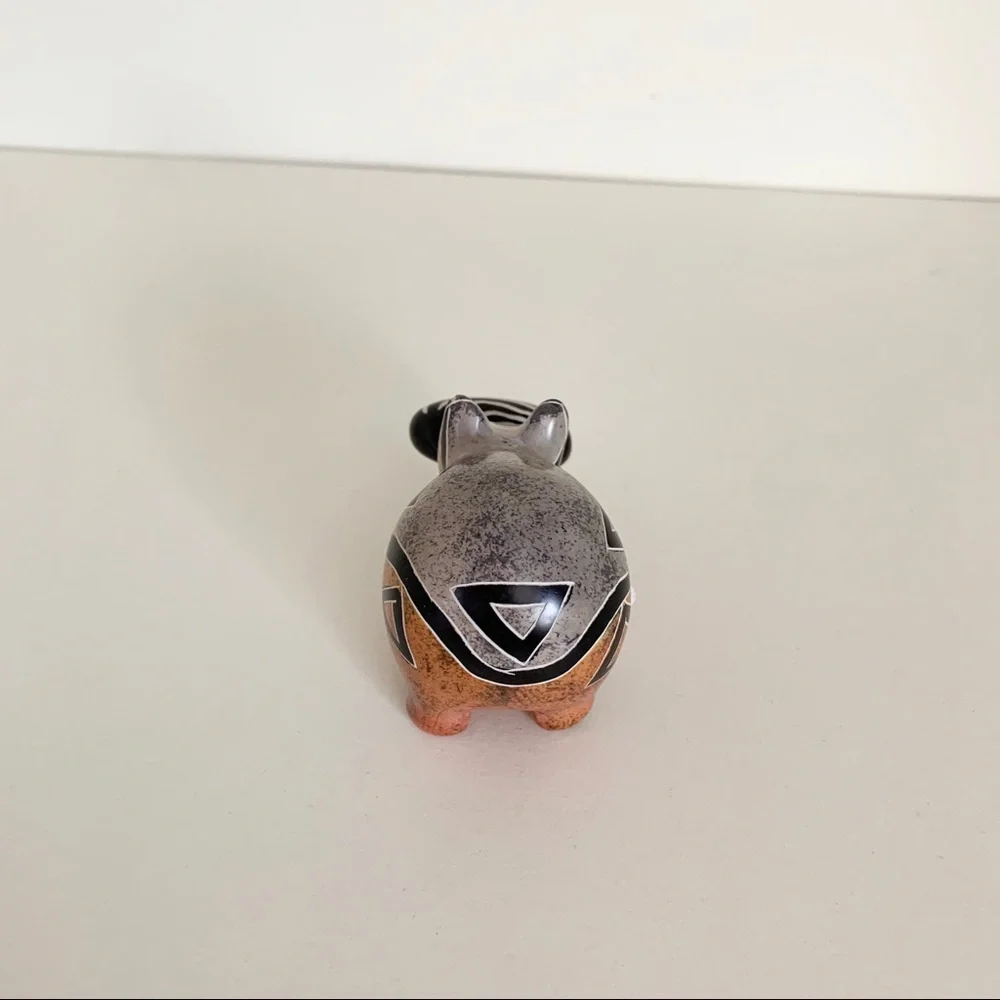 Stone hippo statuette